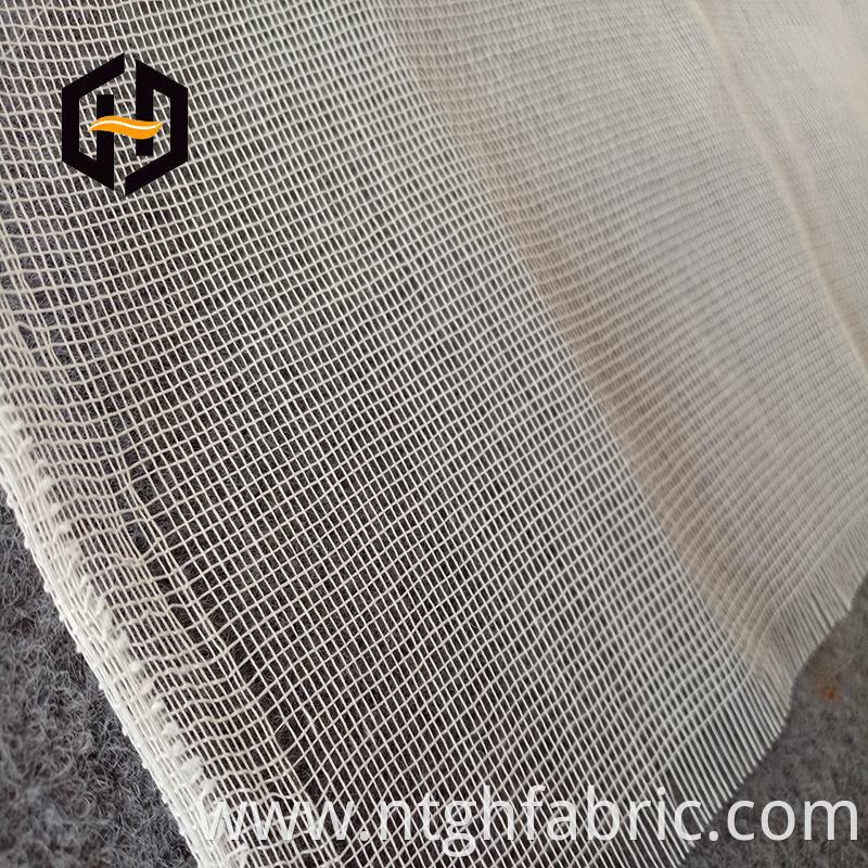 Polyester mesh backing fabric